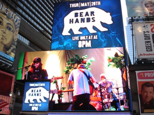 Bear Hands at American Eagle in Times Square